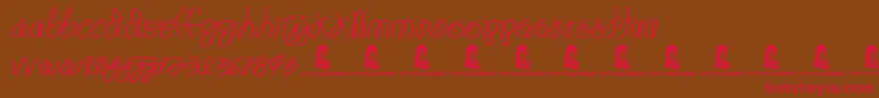 Fiesta Time Font – Red Fonts on Brown Background