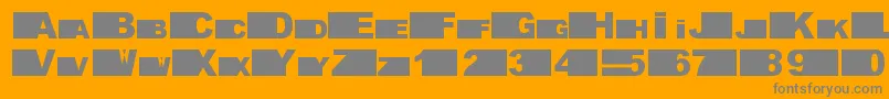 fifth avenue Font – Gray Fonts on Orange Background