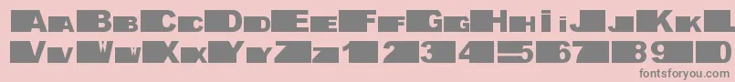 fifth avenue Font – Gray Fonts on Pink Background