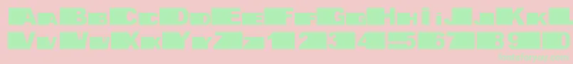 fifth avenue Font – Green Fonts on Pink Background