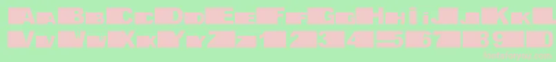 fifth avenue Font – Pink Fonts on Green Background