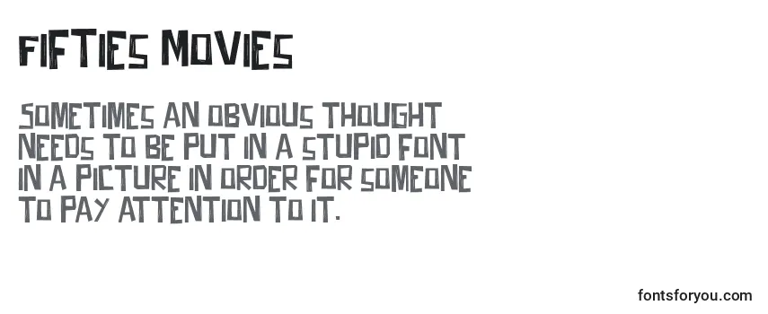 Review of the Fifties Movies Font