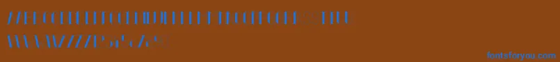Шрифт fifty five – синие шрифты на коричневом фоне