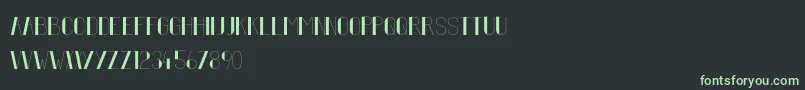 fifty five Font – Green Fonts on Black Background