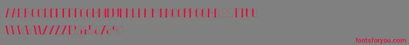 フォントfifty five – 赤い文字の灰色の背景
