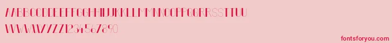 fifty five Font – Red Fonts on Pink Background