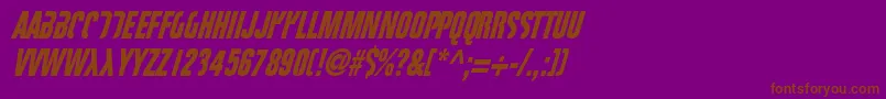 FIGHTT3  Font – Brown Fonts on Purple Background