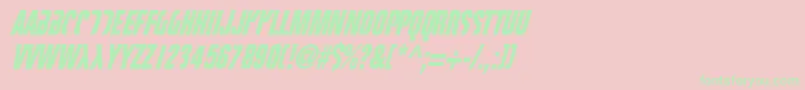 FIGHTT3  Font – Green Fonts on Pink Background