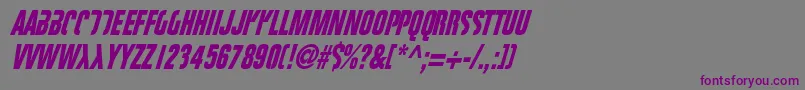 FIGHTT3  Font – Purple Fonts on Gray Background
