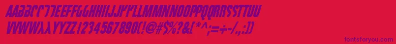 FIGHTT3  Font – Purple Fonts on Red Background