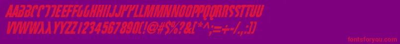 FIGHTT3  Font – Red Fonts on Purple Background