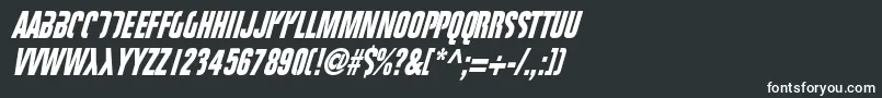 フォントFIGHTT3  – 黒い背景に白い文字