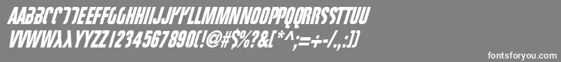 FIGHTT3  Font – White Fonts on Gray Background