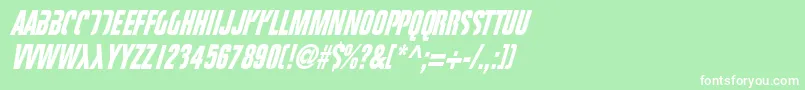 FIGHTT3  Font – White Fonts on Green Background