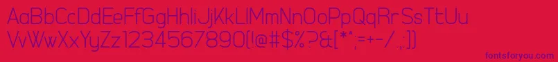 Figure Things Font – Purple Fonts on Red Background