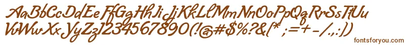 Lombriz Font – Brown Fonts on White Background