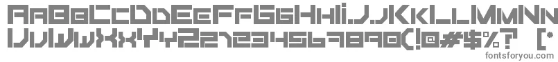 Fiker regular-fontti – harmaat kirjasimet valkoisella taustalla