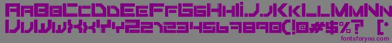 Fiker regular Font – Purple Fonts on Gray Background