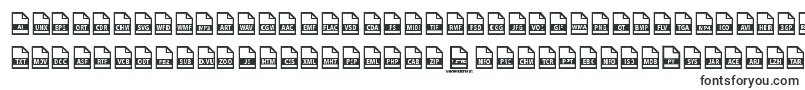 Czcionka File Types – czcionki Helvetica