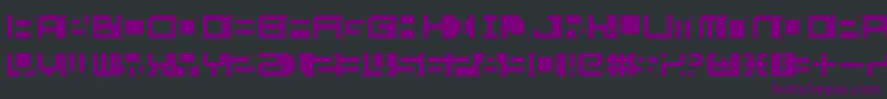Fill In The Gaps Font – Purple Fonts on Black Background