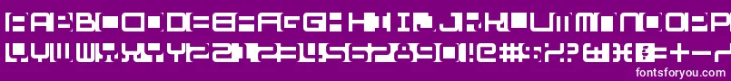 fuente Fill In The Gaps – Fuentes Blancas Sobre Fondo Morado