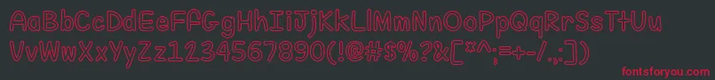 Fill Me With Color   Font – Red Fonts on Black Background
