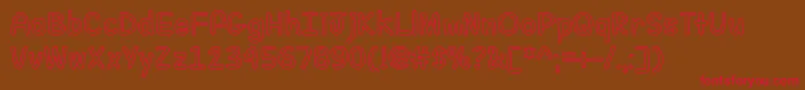 Fill Me With Color   Font – Red Fonts on Brown Background
