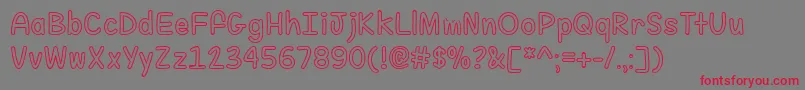Fill Me With Color   Font – Red Fonts on Gray Background