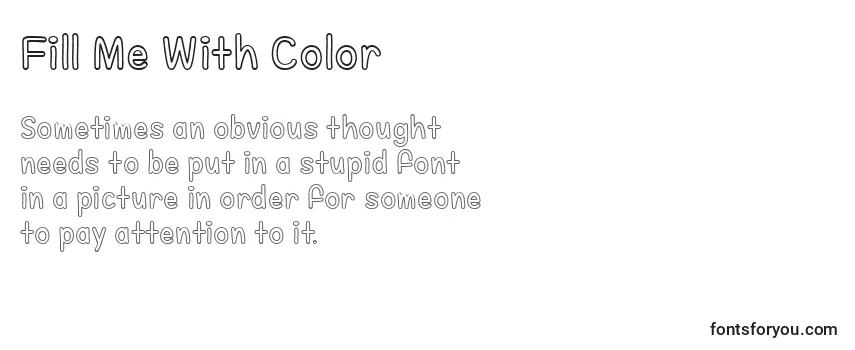Fill Me With Color   (126654) Font