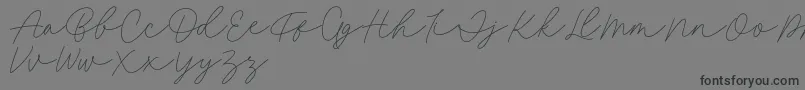 Fillia Script FREE-Schriftart – Schwarze Schriften auf grauem Hintergrund