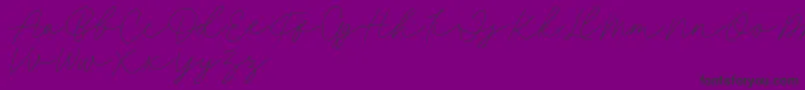 fuente Fillia Script FREE – Fuentes Negras Sobre Fondo Morado