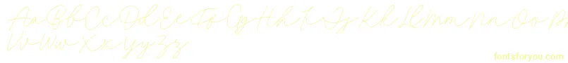 Fonte Fillia Script FREE – fontes amarelas