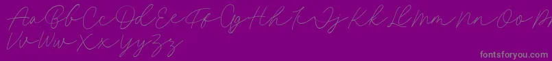 Police Fillia Script FREE – polices grises sur fond violet