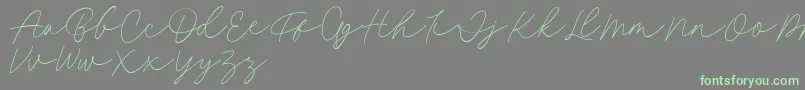 Police Fillia Script FREE – polices vertes sur fond gris