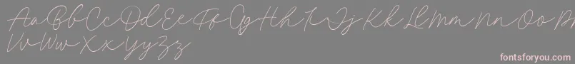 Шрифт Fillia Script FREE – розовые шрифты на сером фоне