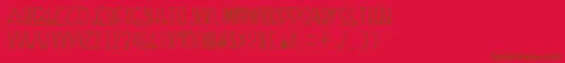Подробнее о шрифте Filly 2 Шрифт Filly 2 – коричневые шрифты на красном фоне
