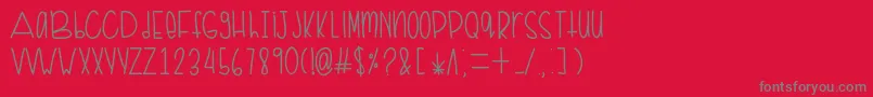 Filly 2 Font – Gray Fonts on Red Background