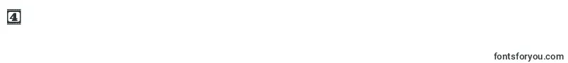 フォントFilmLetters – フォント数字4