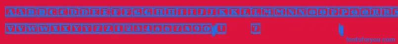 More about FilmLetters Font FilmLetters Font – Blue Fonts on Red Background