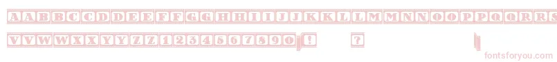FilmLetters Font – Pink Fonts on White Background
