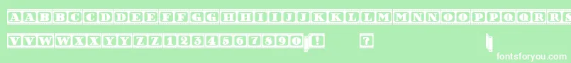 fuente FilmLetters – Fuentes Blancas Sobre Fondo Verde