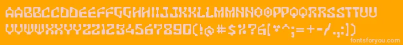 Шрифт Antar – розовые шрифты на оранжевом фоне