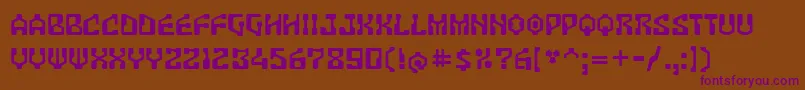 Шрифт Antar – фиолетовые шрифты на коричневом фоне