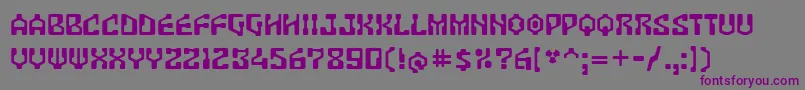フォントAntar – 紫色のフォント、灰色の背景