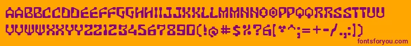 Antar Font – Purple Fonts on Orange Background