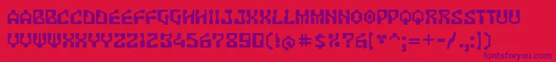 Antar Font – Purple Fonts on Red Background