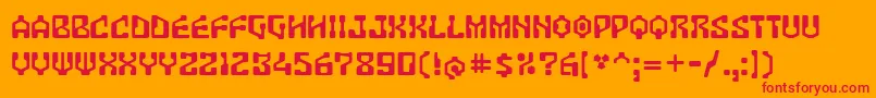 Antar Font – Red Fonts on Orange Background