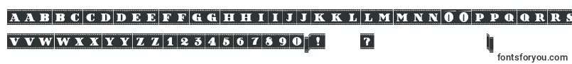 Шрифт FilmLettersFilled – низкие шрифты