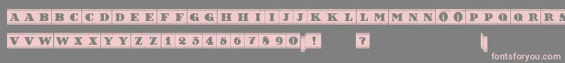 fuente FilmLettersFilled – Fuentes Rosadas Sobre Fondo Gris