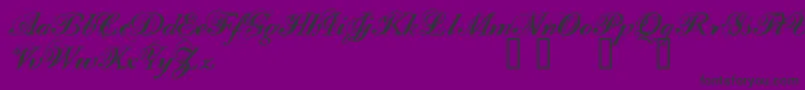 FILOM    Font – Black Fonts on Purple Background